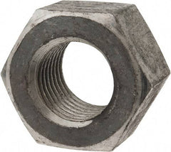 Value Collection - 1-1/4 - 7 UNC Steel Right Hand Heavy Hex Nut - 2" Across Flats, 1.2188" High, Uncoated - USA Tool & Supply