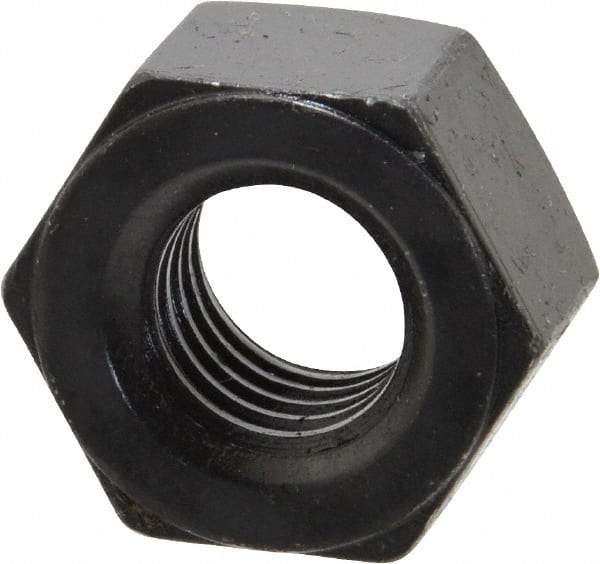 Value Collection - 5/8-11 UNC Steel Right Hand Heavy Hex Nut - 1-1/16" Across Flats, 39/64" High, Uncoated, 2B Class of Fit - USA Tool & Supply