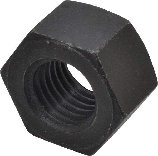 Value Collection - 7/8-9 UNC Steel Right Hand Heavy Hex Nut - 1-7/16" Across Flats, 55/64" High, Uncoated, 2B Class of Fit - USA Tool & Supply