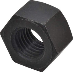 Value Collection - 7/8-9 UNC Steel Right Hand Heavy Hex Nut - 1-7/16" Across Flats, 55/64" High, Uncoated, 2B Class of Fit - USA Tool & Supply
