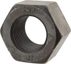 Value Collection - 1-3/8 - 8 UN Steel Right Hand Heavy Hex Nut - 2-3/16" Across Flats, 1-11/32" High, Uncoated, 2B Class of Fit - USA Tool & Supply