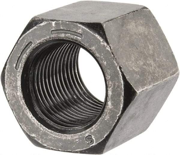 Value Collection - 5/8-18 UNF Steel Right Hand High Hex Nut - 15/16" Across Flats, 27/32" High, Uncoated - USA Tool & Supply