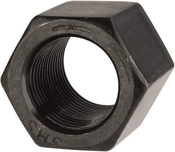 Value Collection - 3/4-16 UNF Steel Right Hand High Hex Nut - 1-1/16" Across Flats, 1" High, Uncoated - USA Tool & Supply