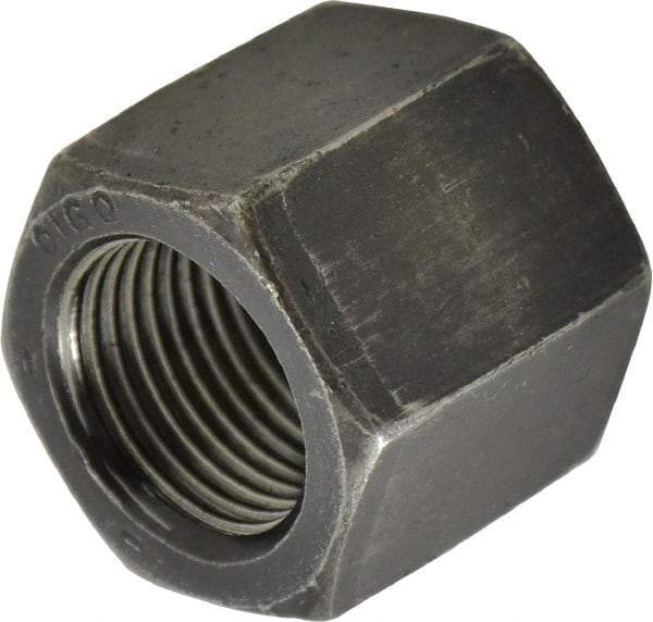 Value Collection - 7/8-14 UNF Steel Right Hand High Hex Nut - 1-5/16" Across Flats, 1-5/32" High, Uncoated - USA Tool & Supply