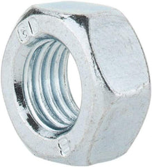 Value Collection - M8x1.00 Metric Fine Steel Right Hand Hex Nut - 13mm Across Flats, 6.5mm High, Zinc-Plated Finish - USA Tool & Supply
