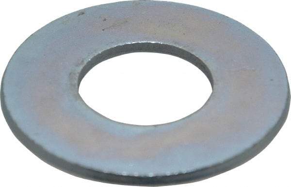 Value Collection - 1-1/4" Screw, Steel USS Flat Washer - 1-3/8" ID x 3" OD, 0.136" Thick, Zinc-Plated Finish - USA Tool & Supply