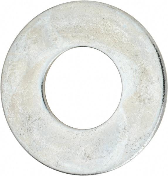 Value Collection - 1-3/4" Screw, Steel USS Flat Washer - 1-7/8" ID x 4" OD, 0.153" Thick, Zinc-Plated Finish - USA Tool & Supply