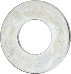 Value Collection - 1-3/4" Screw, Steel USS Flat Washer - 1-7/8" ID x 4" OD, 0.153" Thick, Zinc-Plated Finish - USA Tool & Supply