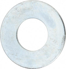 Value Collection - 2" Screw, Steel USS Flat Washer - 2-1/8" ID x 4-1/2" OD, 0.153" Thick, Zinc-Plated Finish - USA Tool & Supply