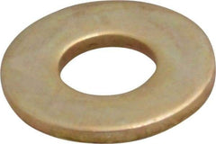 Value Collection - #10 Screw, Grade 8 Steel USS Flat Washer - 1/4" ID 3/64" Thick, Zinc Yellow Dichromate Finish - USA Tool & Supply