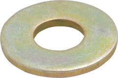 Value Collection - 5/16" Screw, Grade 8 Steel USS Flat Washer - 3/8" ID x 7/8" OD, 5/64" Thick, Zinc Yellow Dichromate Finish - USA Tool & Supply