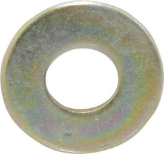 Value Collection - 3/8" Screw, Grade 8 Steel USS Flat Washer - 7/16" ID x 1" OD, 5/64" Thick, Zinc Yellow Dichromate Finish - USA Tool & Supply