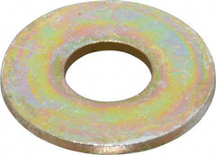 Value Collection - 7/16" Screw, Grade 8 Steel USS Flat Washer - 1/2" ID x 1-1/4" OD, 5/64" Thick, Zinc Yellow Dichromate Finish - USA Tool & Supply