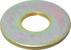 Value Collection - 5/8" Screw, Grade 8 Steel USS Flat Washer - 11/16" ID x 1-3/4" OD, 9/64" Thick, Zinc Yellow Dichromate Finish - USA Tool & Supply
