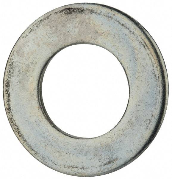 Value Collection - 1-1/2" Screw, Steel SAE Flat Washer - 1-9/16" ID x 3" OD, 5/32" Thick, Zinc-Plated Finish - USA Tool & Supply