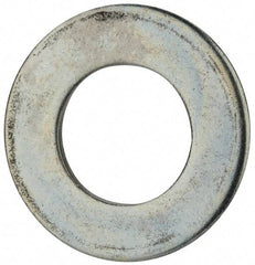 Value Collection - 1-1/2" Screw, Steel SAE Flat Washer - 1-9/16" ID x 3" OD, 5/32" Thick, Zinc-Plated Finish - USA Tool & Supply