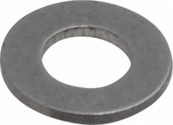 10″ Screw Standard Flat Washer: Steel, Uncoated 0.203″ ID, 0.57″ OD, 0.051″ Thick