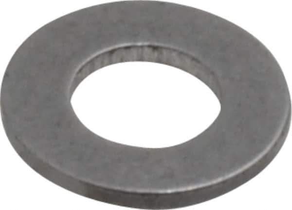 Value Collection - #5 Screw, Steel SAE Flat Washer - 9/64" ID x 9/32" OD, 1/32" Thick, Plain Finish - USA Tool & Supply