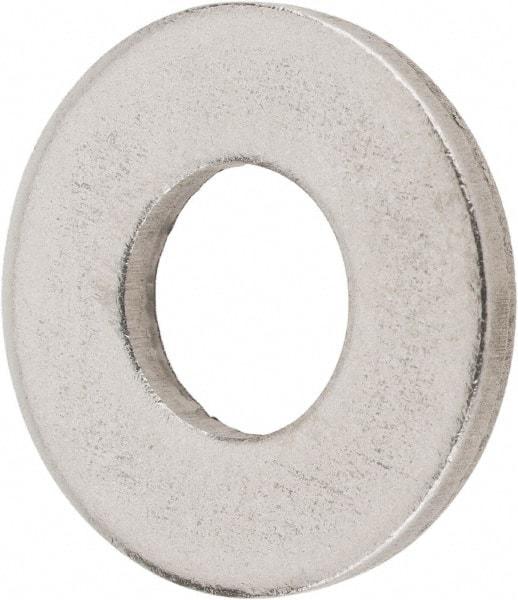 Value Collection - 1/4" Screw, Steel SAE Flat Washer - 9/32" ID x 5/8" OD, 1/16" Thick, Plain Finish - USA Tool & Supply