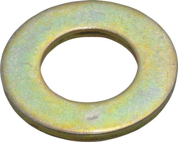 Value Collection - 7/8" Screw, Grade 8 Steel SAE Flat Washer - 15/16" ID x 1-3/4" OD, 9/64" Thick, Zinc Yellow Dichromate Finish - USA Tool & Supply