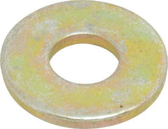 Value Collection - 1/4" Screw, Grade 8 Steel Extra Thick Flat Washer - Zinc Yellow Dichromate Finish - USA Tool & Supply