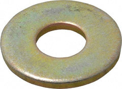 Value Collection - 1/2" Screw, Grade 8 Steel Extra Thick Flat Washer - Zinc Yellow Dichromate Finish - USA Tool & Supply