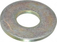 Value Collection - 9/16" Screw, Grade 8 Steel Extra Thick Flat Washer - Zinc Yellow Dichromate Finish - USA Tool & Supply