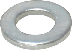 Value Collection - M7 Screw, Steel Standard Flat Washer - 7.4mm ID x 14mm OD, 1.6mm Thick, Zinc-Plated Finish - USA Tool & Supply