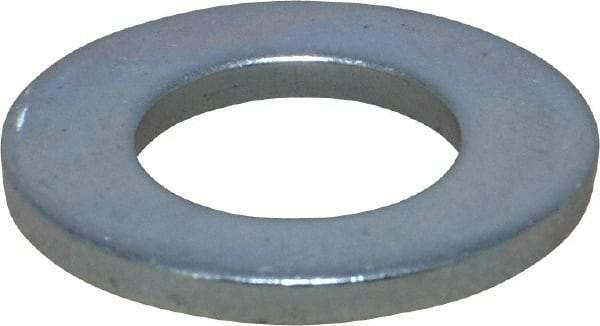 Value Collection - M14 Screw, Steel Standard Flat Washer - 15mm ID x 28mm OD, 2.5mm Thick, Zinc-Plated Finish - USA Tool & Supply
