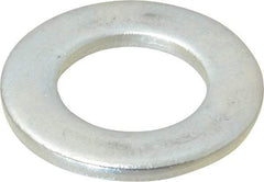 Value Collection - M18 Screw, Steel Standard Flat Washer - 19mm ID x 34mm OD, 3mm Thick, Zinc-Plated Finish - USA Tool & Supply