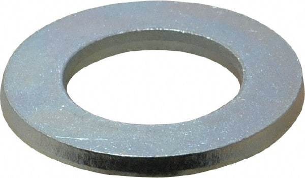 Value Collection - M24 Screw, Steel Standard Flat Washer - 25mm ID x 44mm OD, 4mm Thick, Zinc-Plated Finish - USA Tool & Supply