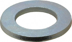 Value Collection - M24 Screw, Steel Standard Flat Washer - 25mm ID x 44mm OD, 4mm Thick, Zinc-Plated Finish - USA Tool & Supply