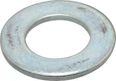 Value Collection - M30 Screw, Steel Standard Flat Washer - 31mm ID x 56mm OD, 4mm Thick, Zinc-Plated Finish - USA Tool & Supply