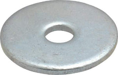 Value Collection - #8 Screw, Steel Fender Flat Washer - 3/16" ID x 3/4" OD, 0.067" Thick, Zinc-Plated Finish - USA Tool & Supply
