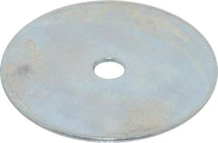 Value Collection - 1/4" Screw, Steel Fender Flat Washer - 1/4" ID x 2" OD, 0.08" Thick, Zinc-Plated Finish - USA Tool & Supply