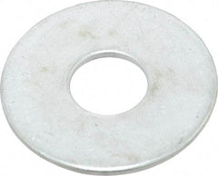 Value Collection - 1/2" Screw, Steel Fender Flat Washer - 1/2" ID x 1-1/2" OD, 0.08" Thick, Zinc-Plated Finish - USA Tool & Supply