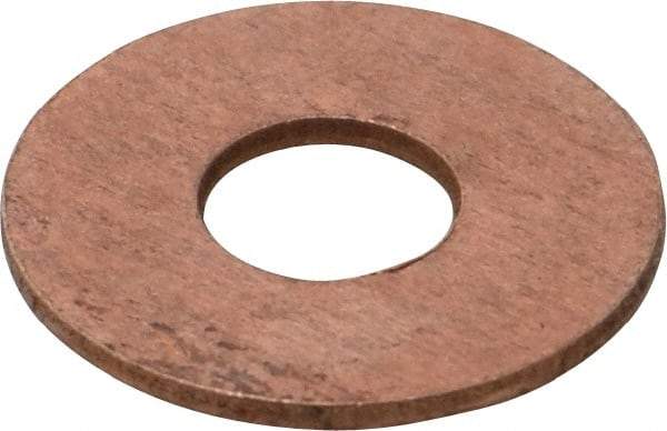 Value Collection - 1/4" Screw, Silicon Bronze Standard Flat Washer - 5/16" ID x 11/16" OD, 1-1/16" Thick - USA Tool & Supply