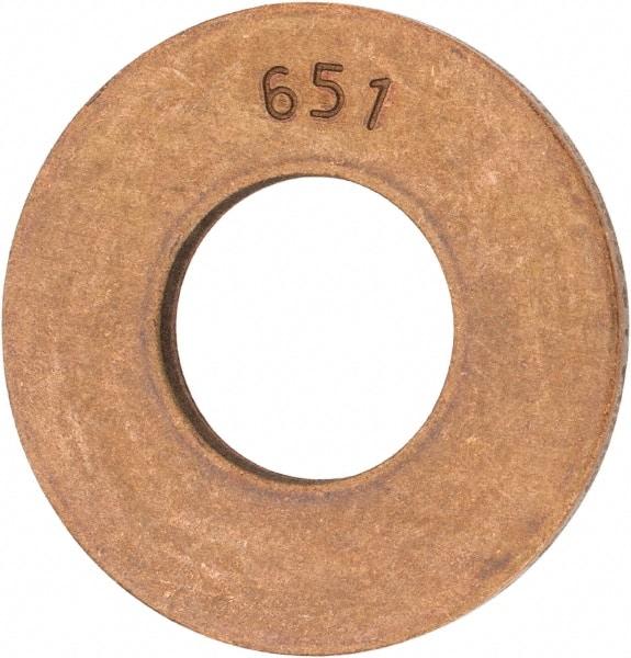 Value Collection - 5/8" Screw, Silicon Bronze Standard Flat Washer - 0.656" ID x 1-1/2" OD, 0.102" Thick - USA Tool & Supply