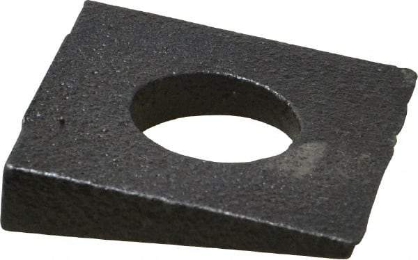 Value Collection - 5/8" Bolt, Iron Beveled Square Washer - 11/16" ID, 13/32 Minimum Thickness - USA Tool & Supply