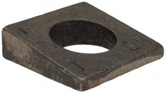 Value Collection - 1" Bolt, Iron Beveled Square Washer - 1-1/16" ID, 9/16 Minimum Thickness - USA Tool & Supply