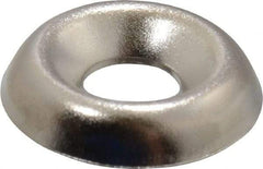 Value Collection - 5/64" Thick, Nickel-Plated Finish, Steel, Standard Countersunk Washer - 0.17" ID x 15/32" OD - USA Tool & Supply