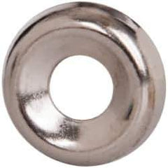 Value Collection - 7/64" Thick, Nickel-Plated Finish, Steel, Standard Countersunk Washer - 0.18" ID x 17/32" OD - USA Tool & Supply