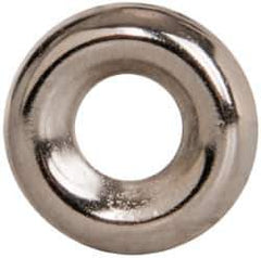 Value Collection - 7/64" Thick, Nickel-Plated Finish, Steel, Standard Countersunk Washer - 0.235" ID x 19/32" OD - USA Tool & Supply