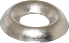 Value Collection - 1/8" Thick, Nickel-Plated Finish, Steel, Standard Countersunk Washer - 0.259" ID x 21/32" OD - USA Tool & Supply