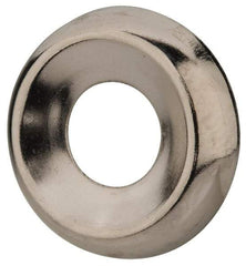 Value Collection - 0.021" Thick, Nickel-Plated Finish, Steel, Standard Countersunk Washer - 0.585" ID x 0.89" OD - USA Tool & Supply