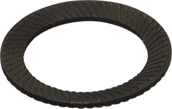 Value Collection - 1" Bolt, 1-1/16" ID, Steel, Uncoated, Belleville Disc Spring - 1-1/2" OD - USA Tool & Supply