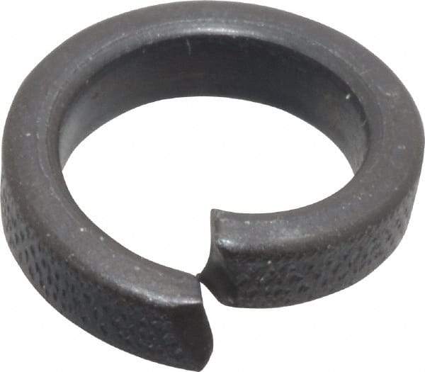 Value Collection - 3/8", 0.382" ID, 1/8" Thick High Collar Split Lock Washer - Steel, Uncoated, 0.382" Min ID, 0.393" Max ID, 0.553" Max OD - USA Tool & Supply