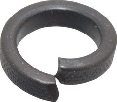 Value Collection - 3/8", 0.382" ID, 1/8" Thick High Collar Split Lock Washer - Steel, Uncoated, 0.382" Min ID, 0.393" Max ID, 0.553" Max OD - USA Tool & Supply