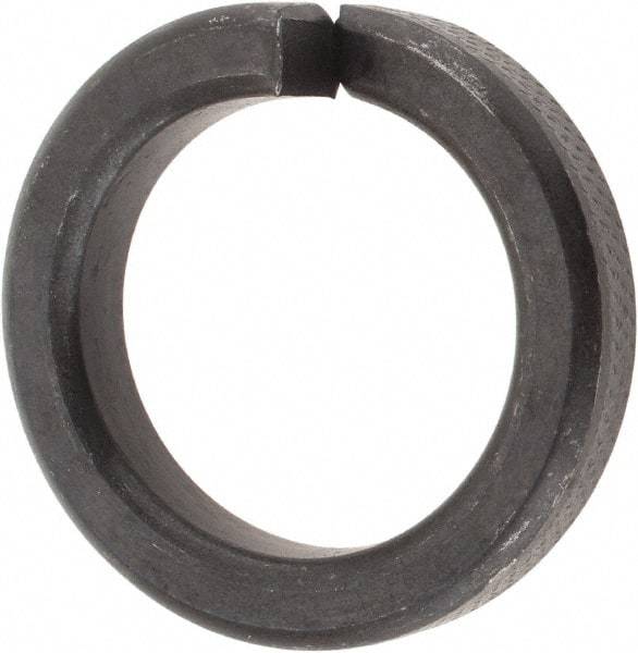 Value Collection - 1", 1.017" ID, 1/4" Thick High Collar Split Lock Washer - Steel, Uncoated, 1.017" Min ID, 1.042" Max ID, 1.483" Max OD - USA Tool & Supply