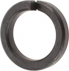 Value Collection - 1", 1.017" ID, 1/4" Thick High Collar Split Lock Washer - Steel, Uncoated, 1.017" Min ID, 1.042" Max ID, 1.483" Max OD - USA Tool & Supply